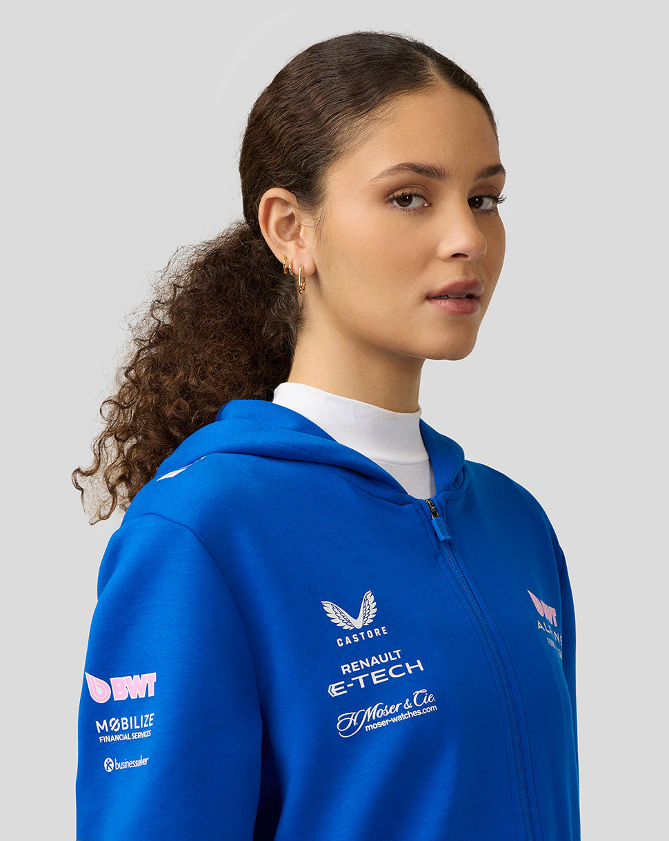 Bwt Alpine Formula One Team’S Official Unisex Full Zip Hoodie - Lapis Blue