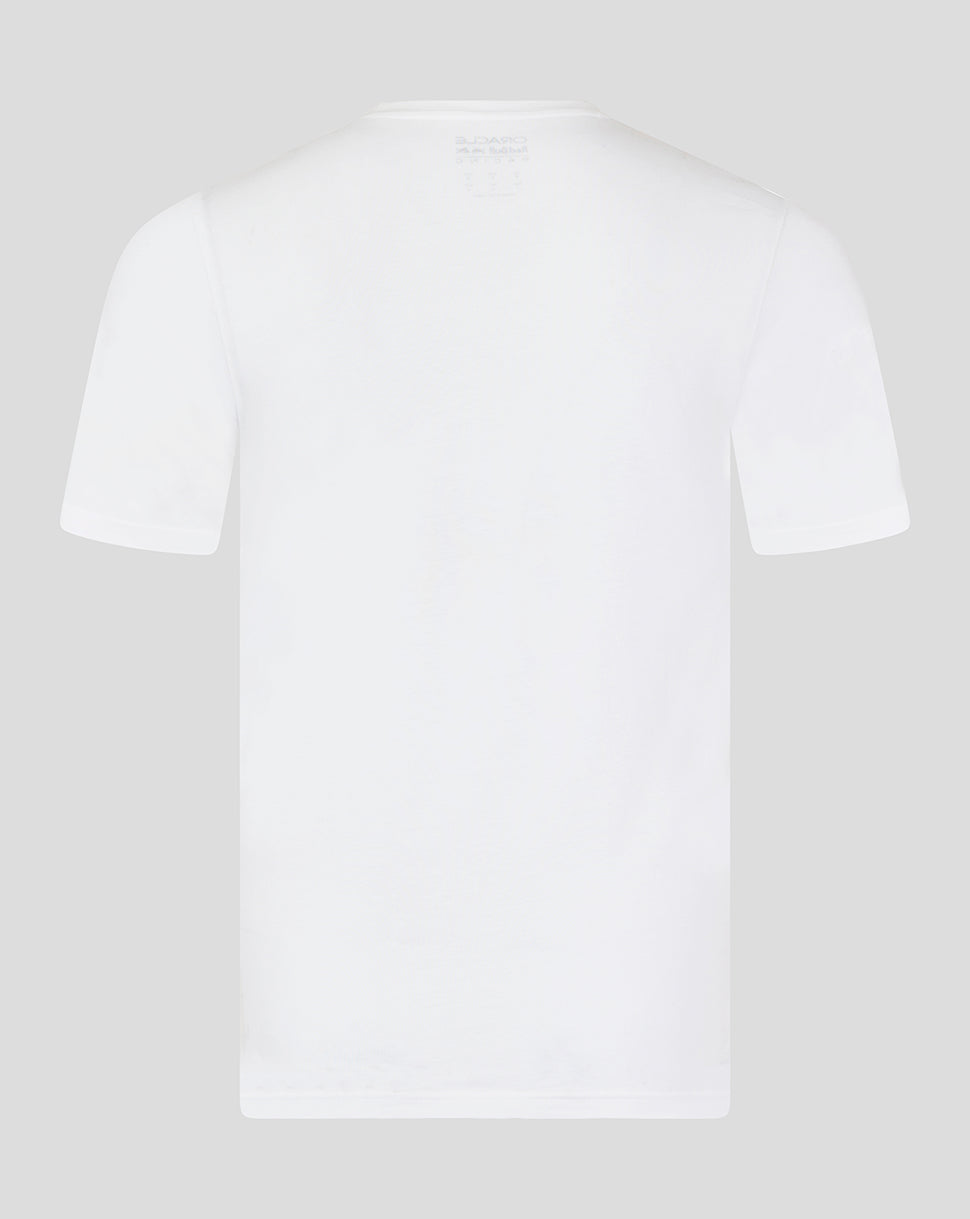 Oracle Red Bull Racing Unisex Graphic Bull T-Shirt - Brilliant White