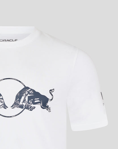 Oracle Red Bull Racing Unisex Graphic Bull T-Shirt - Brilliant White