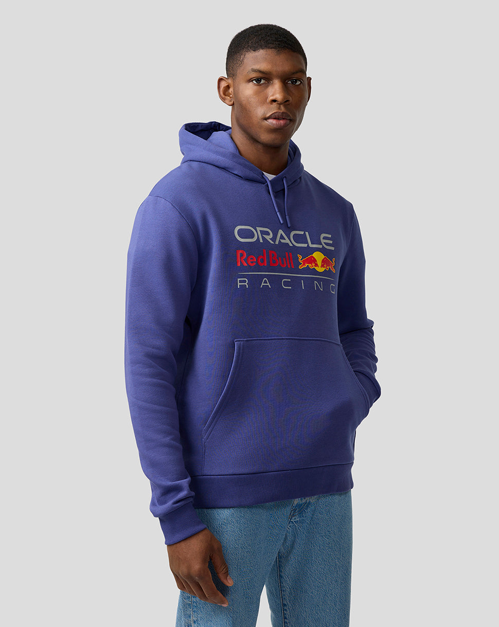 Oracle Red Bull Racing Unisex Large Front Logo Hoodie - Skipper Blue - Skipper Blue