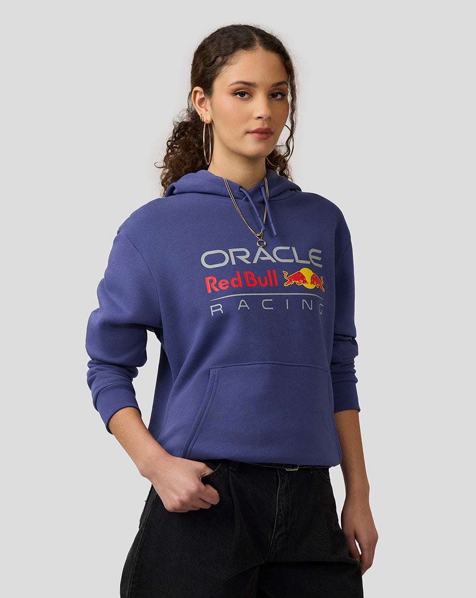 Oracle Red Bull Racing Unisex Large Front Logo Hoodie - Skipper Blue - Skipper Blue