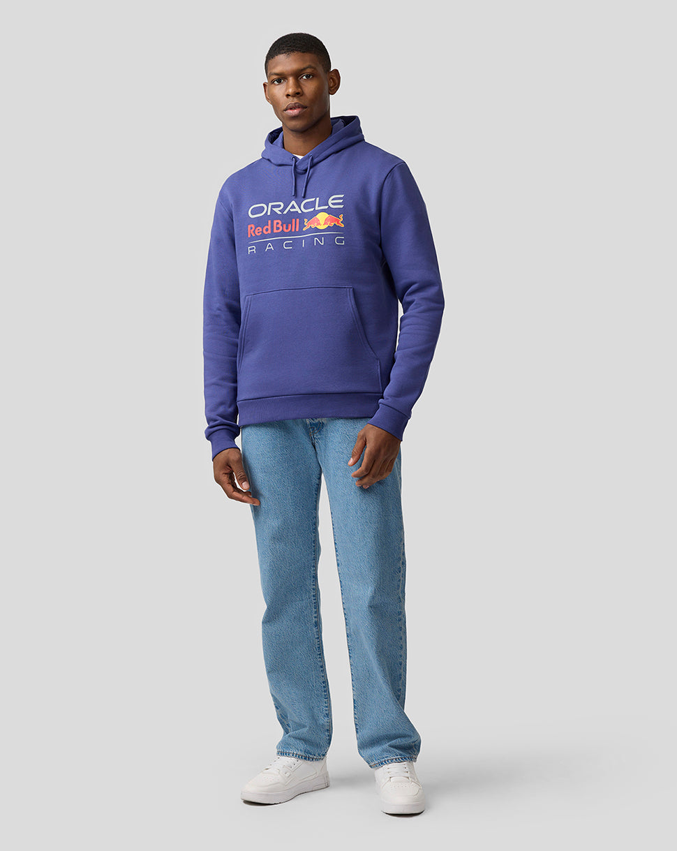 Oracle Red Bull Racing Unisex Large Front Logo Hoodie - Skipper Blue - Skipper Blue