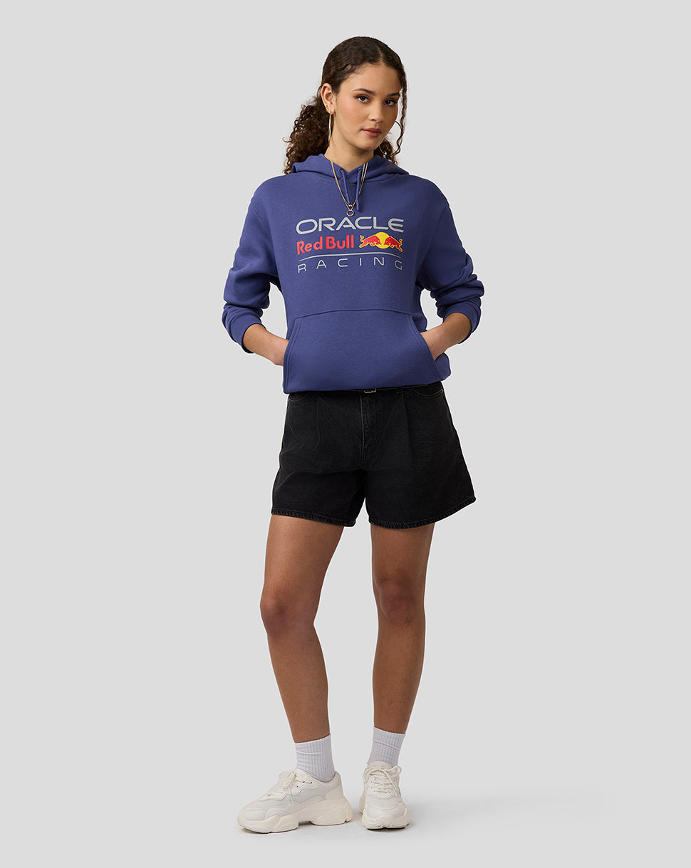 Oracle Red Bull Racing Unisex Large Front Logo Hoodie - Skipper Blue - Skipper Blue