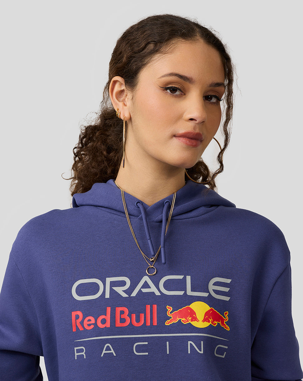 Oracle Red Bull Racing Unisex Large Front Logo Hoodie - Skipper Blue - Skipper Blue