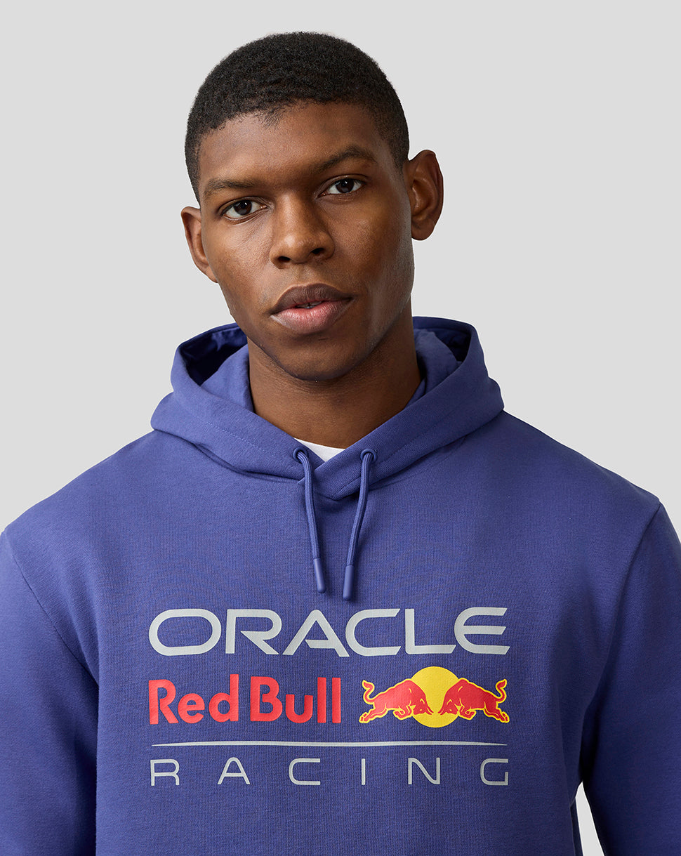 Oracle Red Bull Racing Unisex Large Front Logo Hoodie - Skipper Blue - Skipper Blue