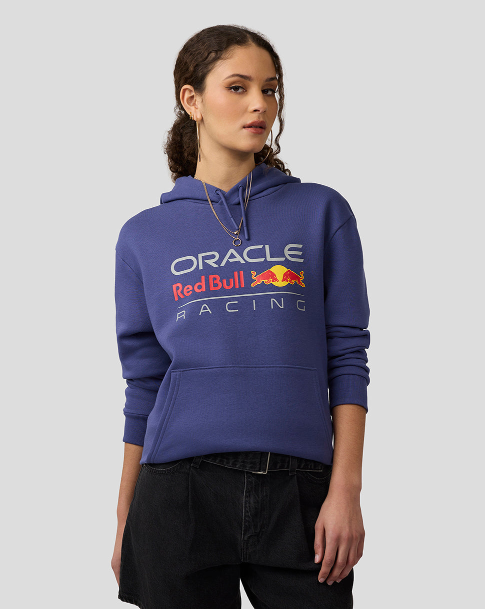 Oracle Red Bull Racing Unisex Large Front Logo Hoodie - Skipper Blue