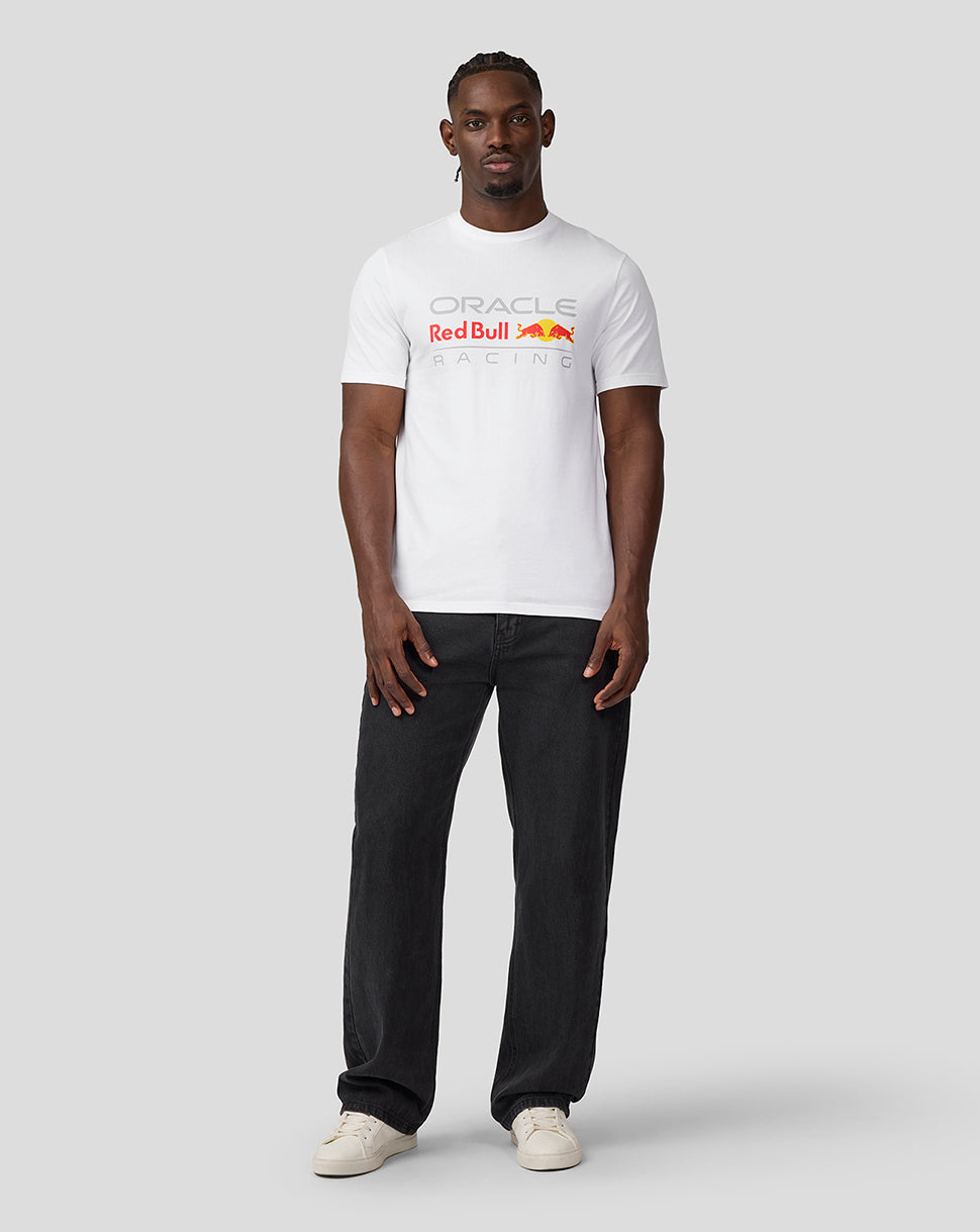 Camiseta unisex con logotipo grande Oracle Red Bull Racing – Blanco brillante - Blanco brillante