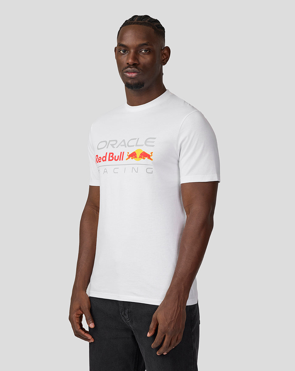 Camiseta unisex con logotipo grande Oracle Red Bull Racing – Blanco brillante - Blanco brillante