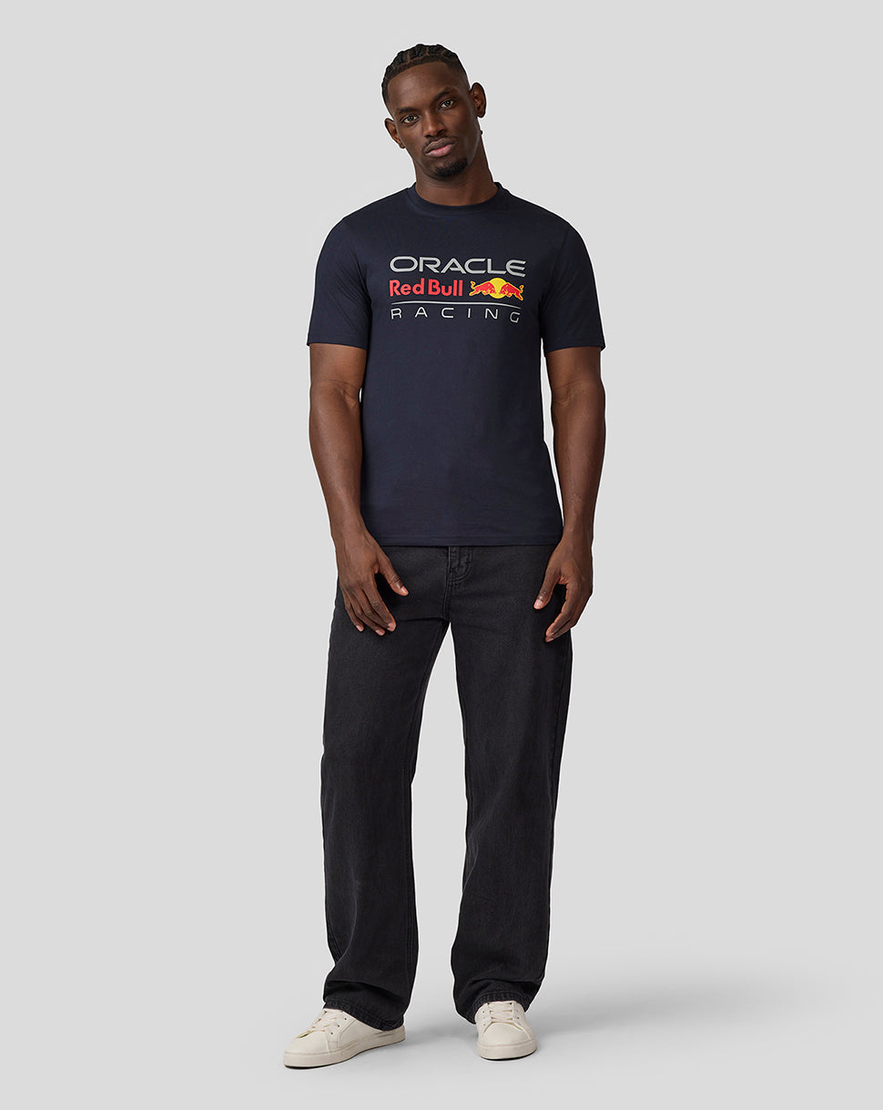 Oracle Red Bull Racing Unisex Large Front Logo T-Shirt - Night Sky
