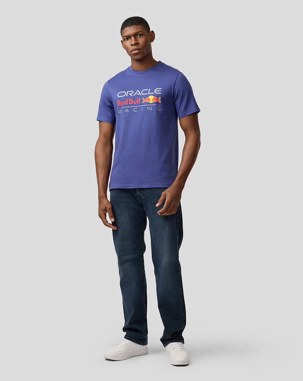 Oracle Red Bull Racing Unisex Large Front Logo T-Shirt - Skipper Blue