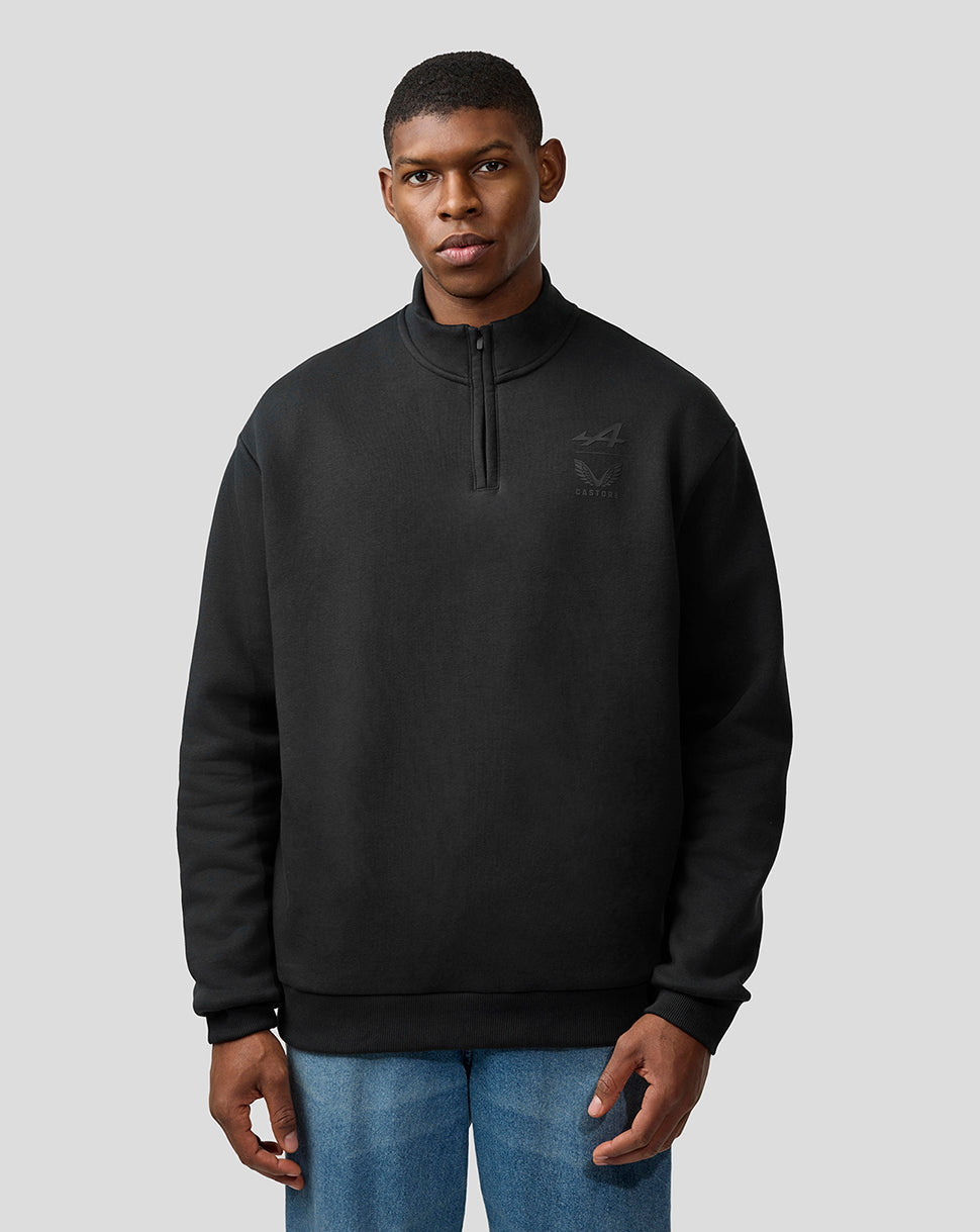 BWT Alpine Formula One Team’s Unisex Dual Brand Quarter Zip Long-Sleeved Top