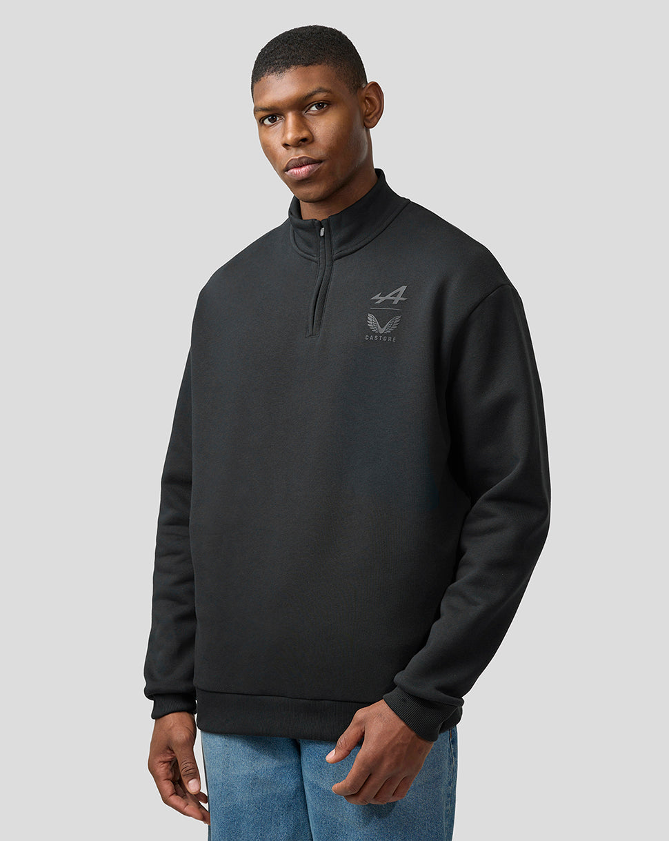 BWT Alpine Formula One Team’s Unisex Dual Brand Quarter Zip Long-Sleeved Top