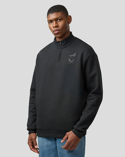 BWT Alpine Formula One Team’s Unisex Dual Brand Quarter Zip Long-Sleeved Top