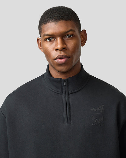 BWT Alpine Formula One Team’s Unisex Dual Brand Quarter Zip Long-Sleeved Top