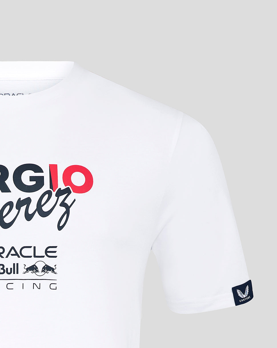 Oracle Red Bull Racing Unisex Sergio Perez Flag T-Shirt - Brilliant White - Brilliant White