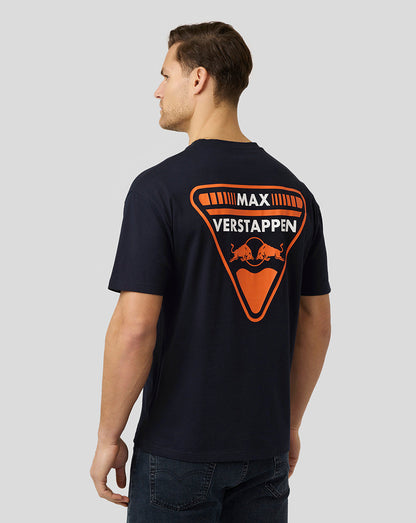 Oracle Red Bull Racing Unisex Max Verstappen Oversized Crest T-Shirt - Night Sky