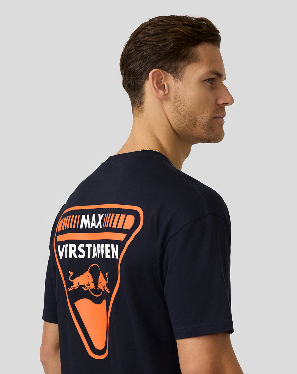 Oracle Red Bull Racing Unisex Max Verstappen Oversized Crest T-Shirt - Night Sky