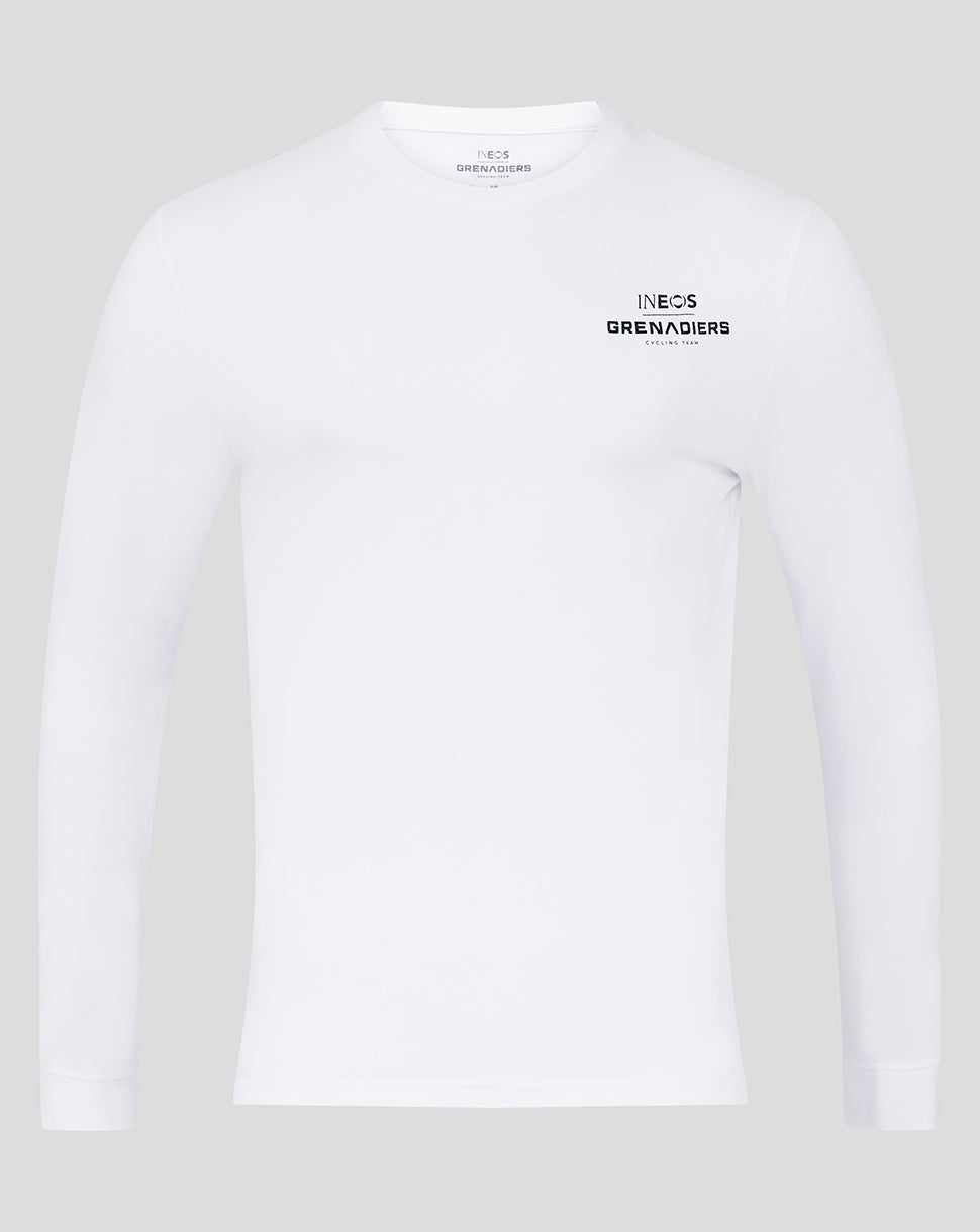 INEOS Grenadiers Unisex Core Monobrand Long Sleeve T-Shirt - White