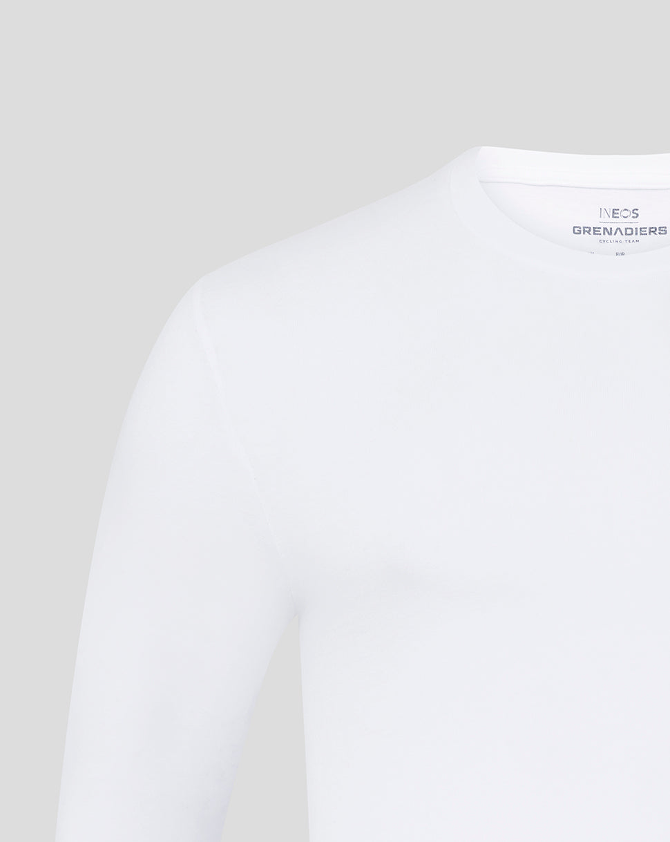 INEOS Grenadiers Unisex Core Monobrand Long Sleeve T-Shirt - White