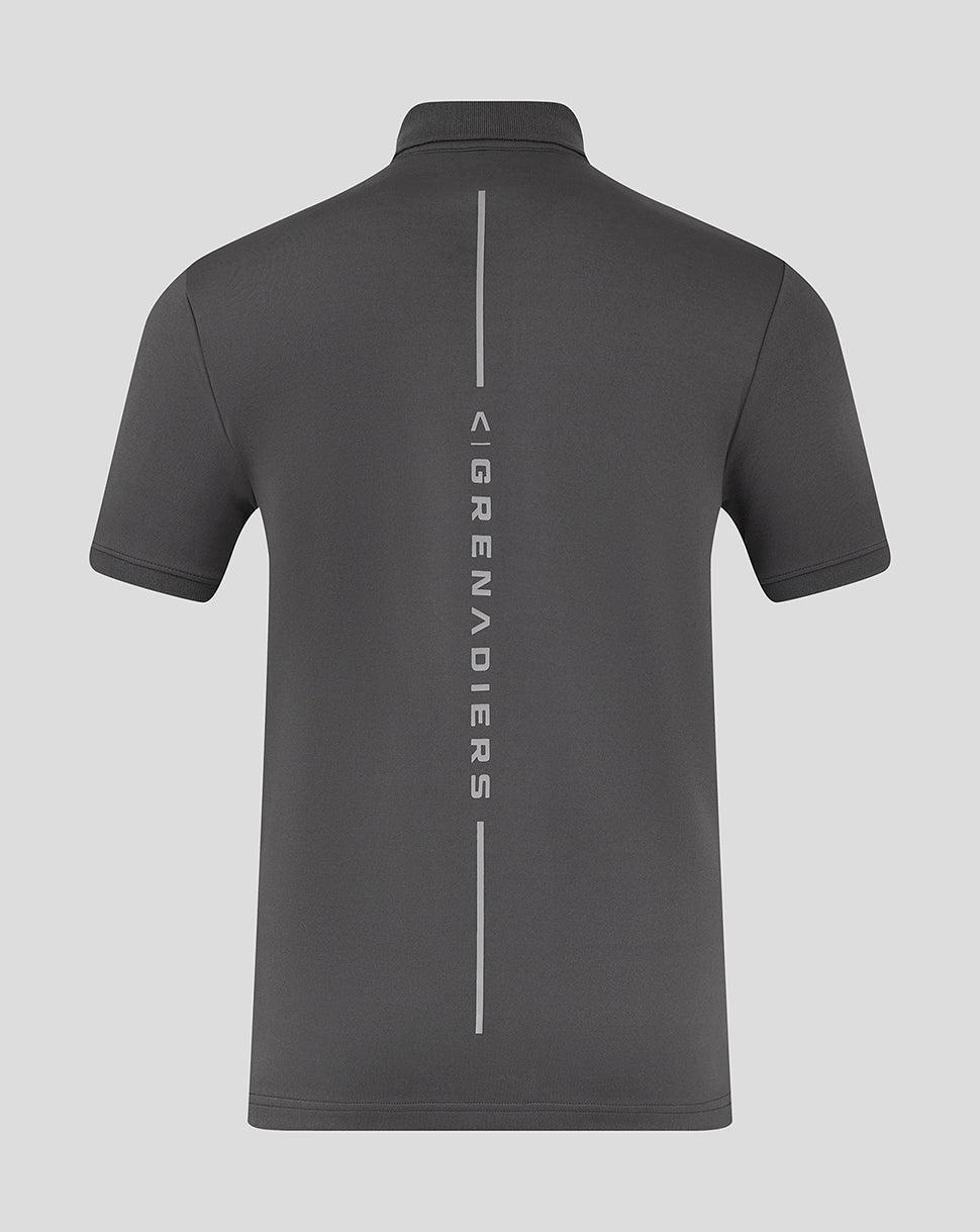 Ineos Grenadiers 2025 Unisex Dual Brand Short Sleeve Polo Shirt - Grey