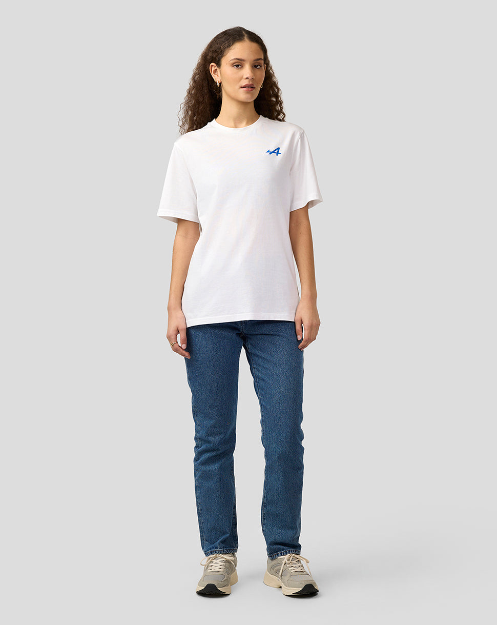 Alpine Unisex Graphic T-Shirt - Brilliant White - Brilliant White