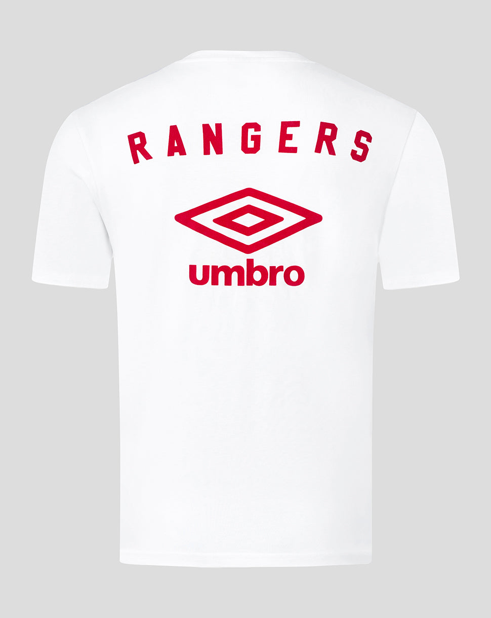 Rangers Adult 25/26 Travel Short Sleeve Tee - White/Red