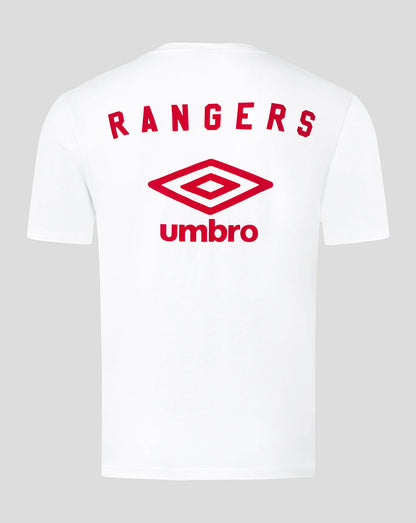 Rangers Adult 25/26 Travel Short Sleeve Tee - White/Red