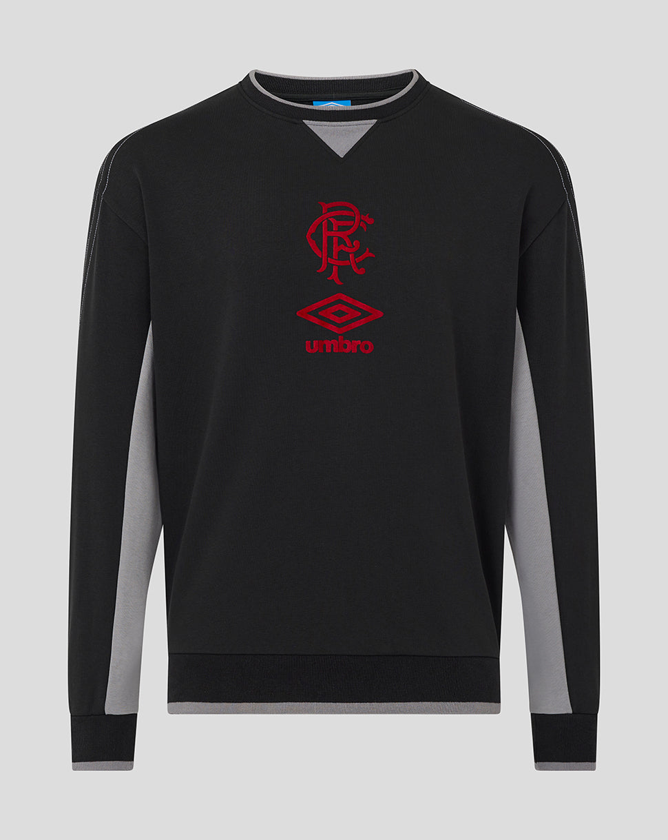 Rangers Adults 25/26 Travel Crew Sweat - Caviar - Caviar
