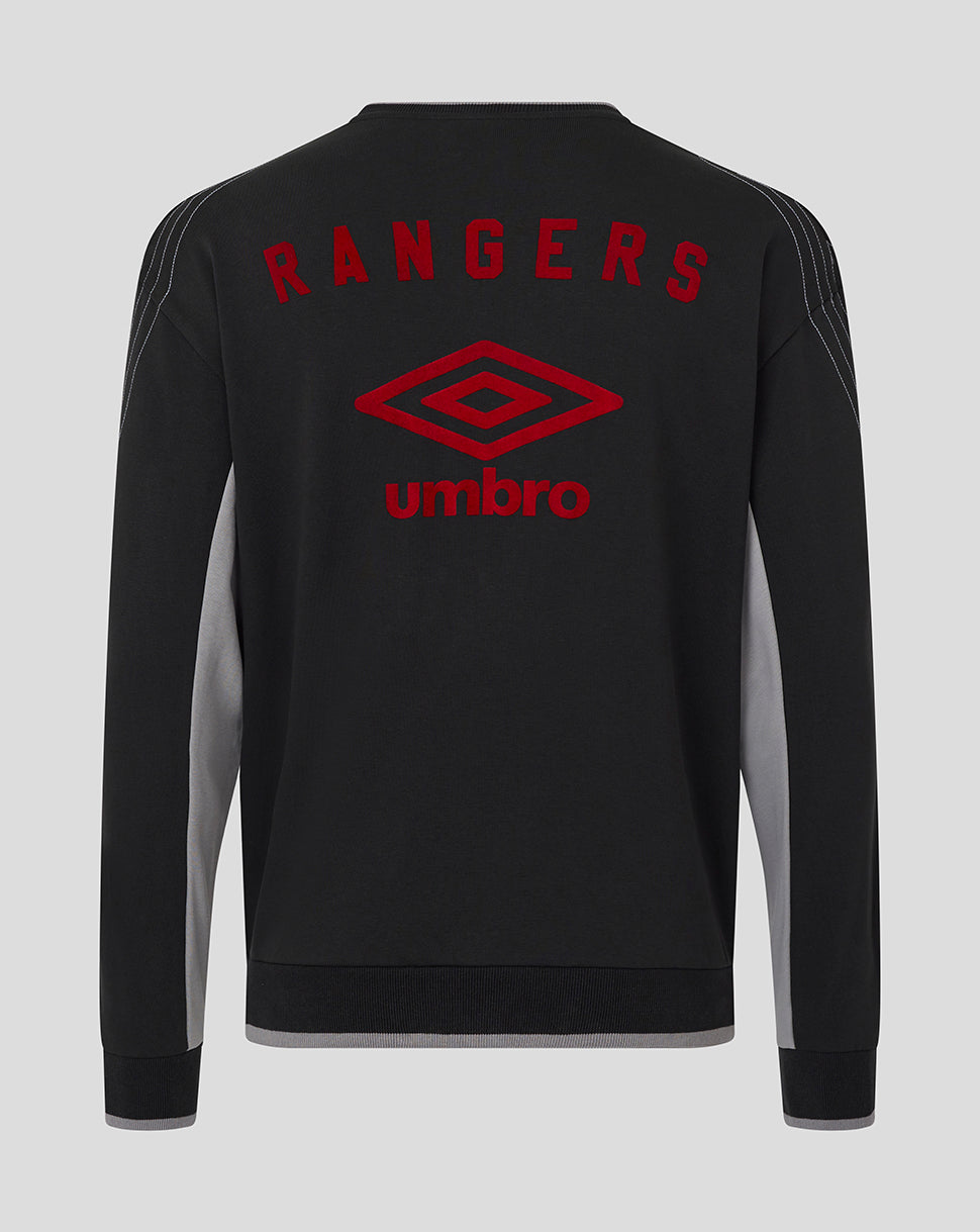 Rangers Adults 25/26 Travel Crew Sweat - Caviar - Caviar