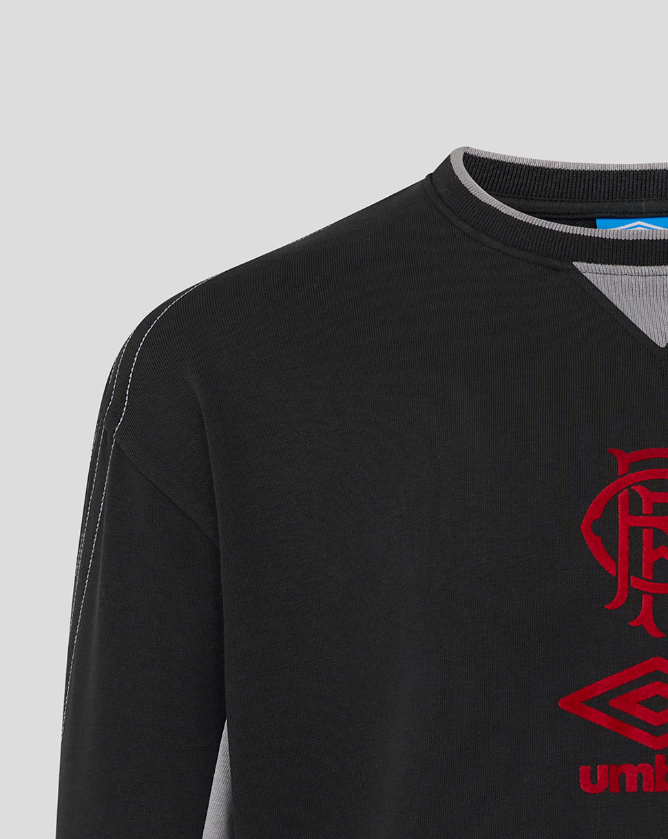 Rangers Adults 25/26 Travel Crew Sweat - Caviar - Caviar