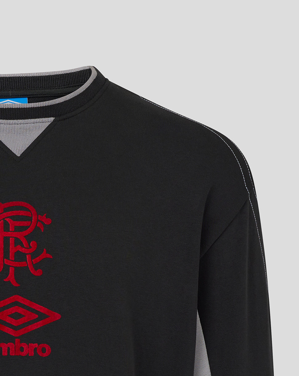 Rangers Adults 25/26 Travel Crew Sweat - Caviar - Caviar