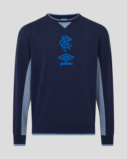 Rangers Adults 25/26 Travel Crew Sweat - Peacoat