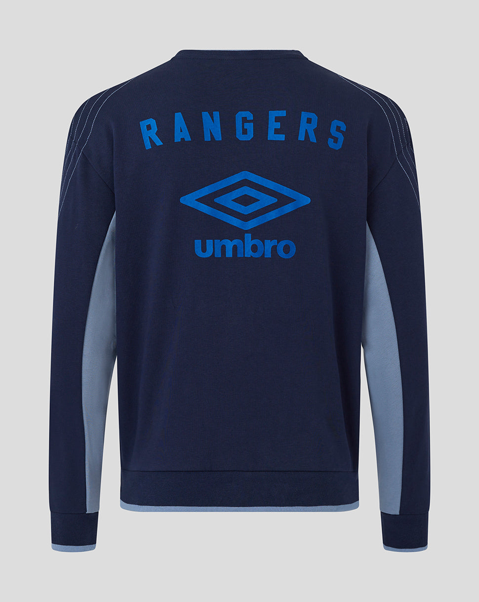 Rangers Adults 25/26 Travel Crew Sweat - Peacoat
