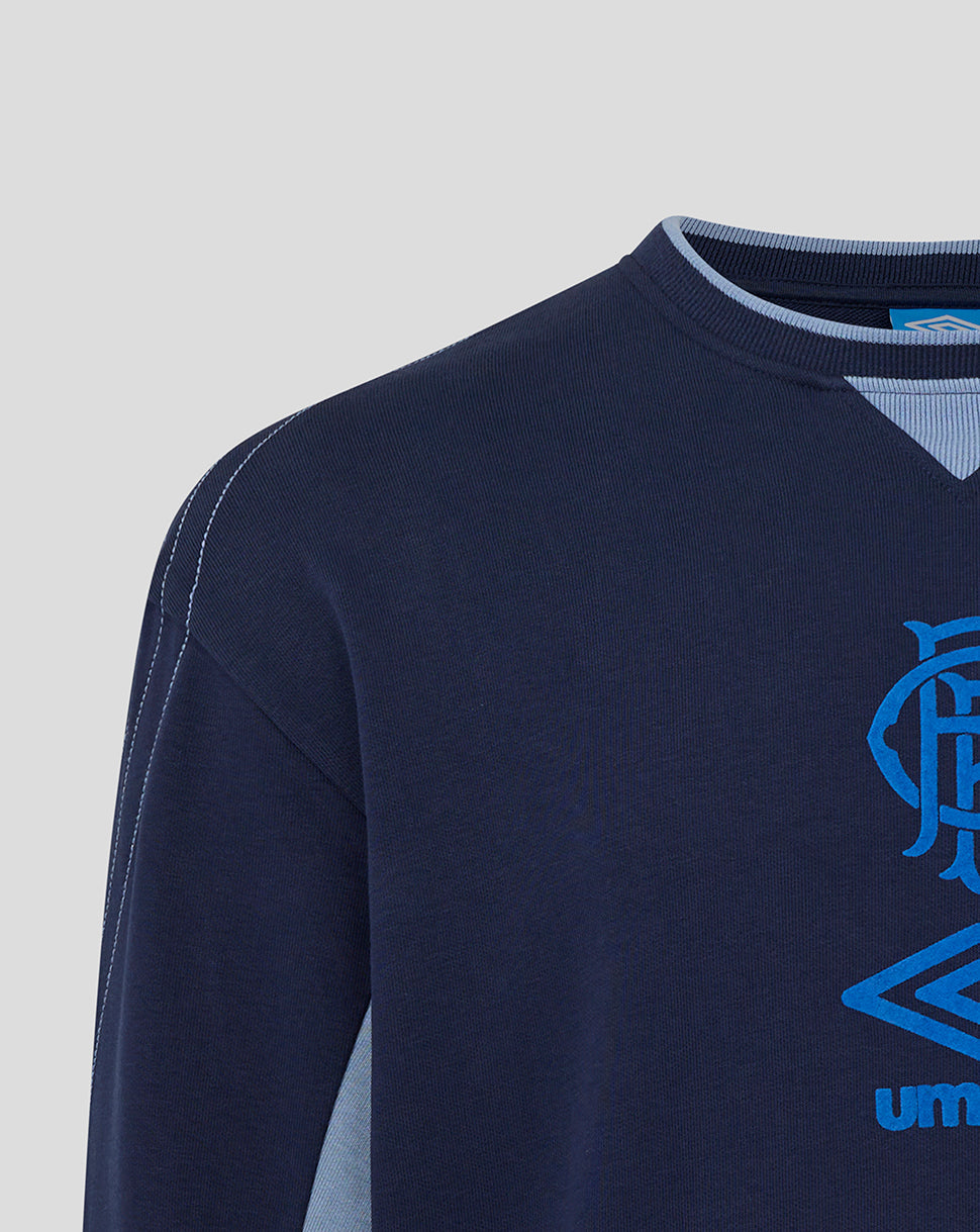 Rangers Adults 25/26 Travel Crew Sweat - Peacoat