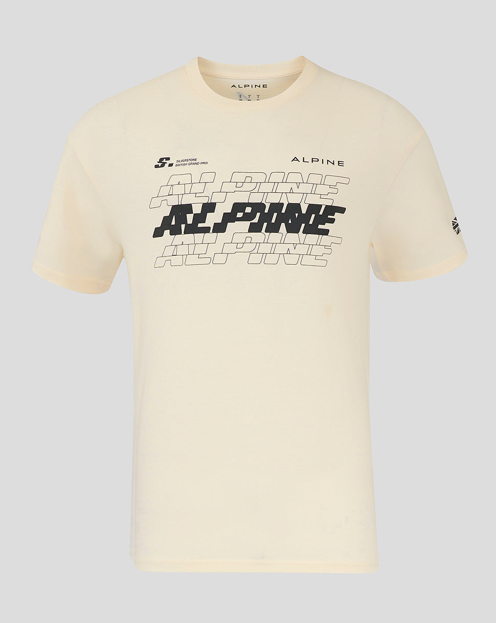 BWT Alpine Formula 1 Team Silverstone Oversized Unisex T-Shirt - Egret