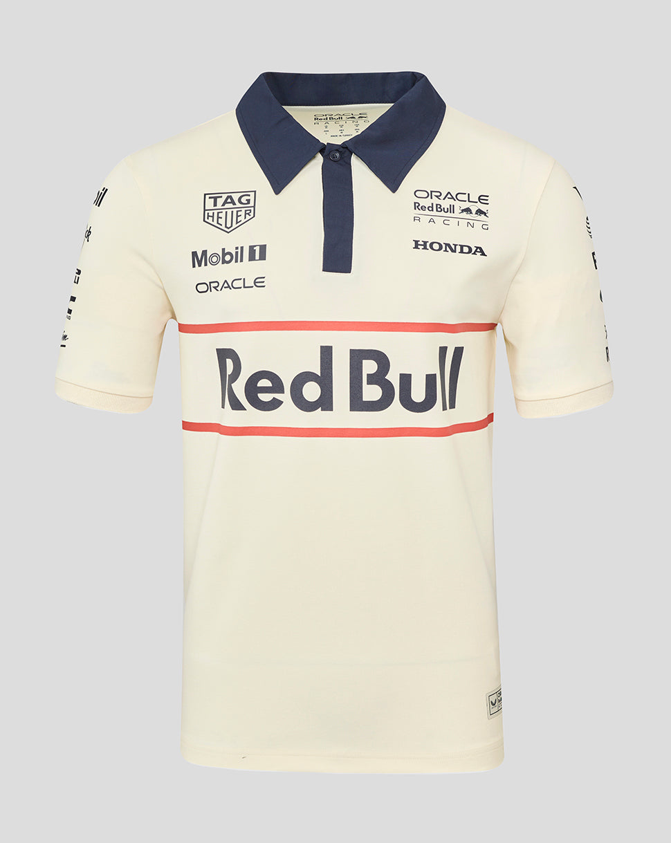 Oracle Red Bull Racing Unisex Heritage Team Poloshirt – Egret - Egret