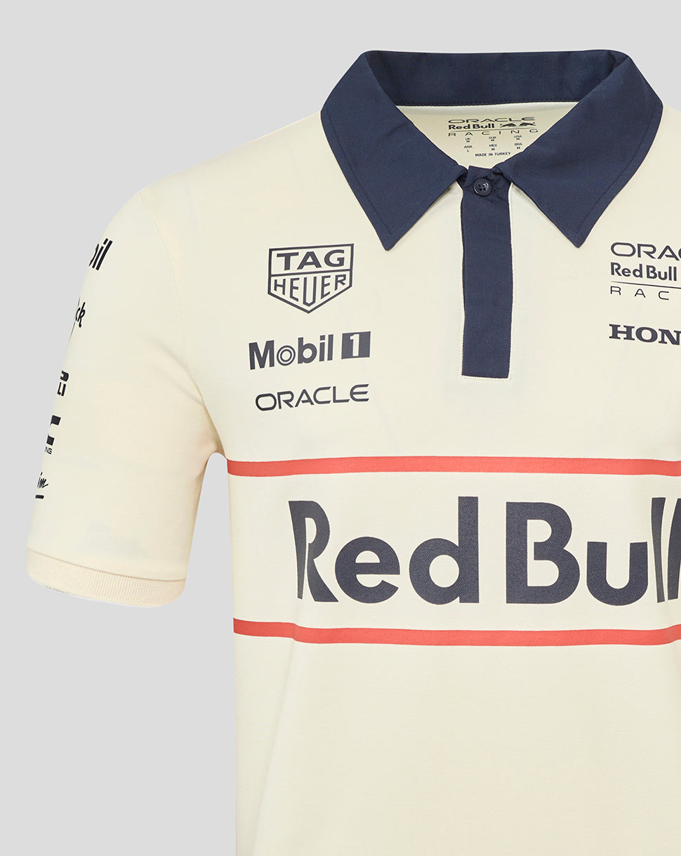 Oracle Red Bull Racing Unisex Heritage Team Poloshirt – Egret - Egret