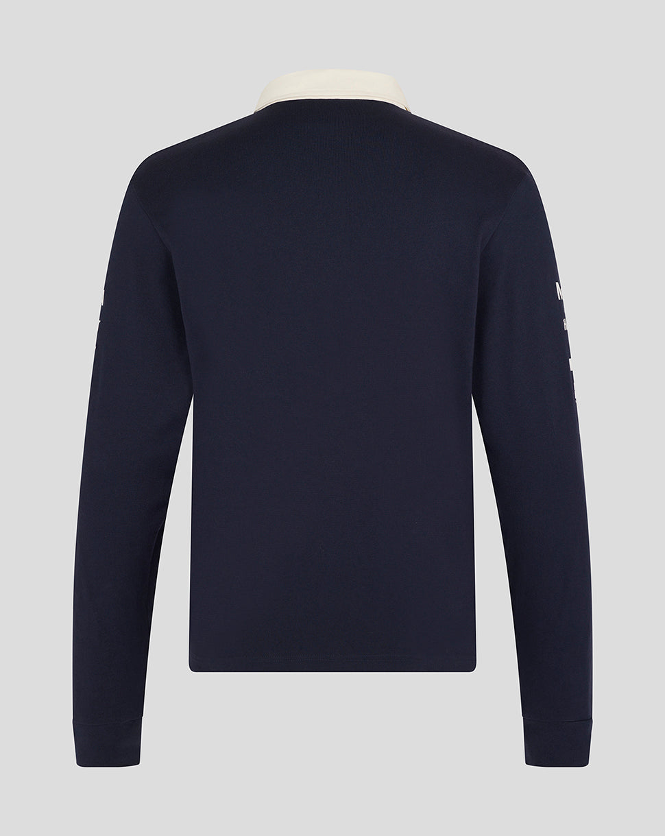 Oracle Red Bull Racing Unisex Heritage Long Sleeve Team Polo Shirt - Night Sky
