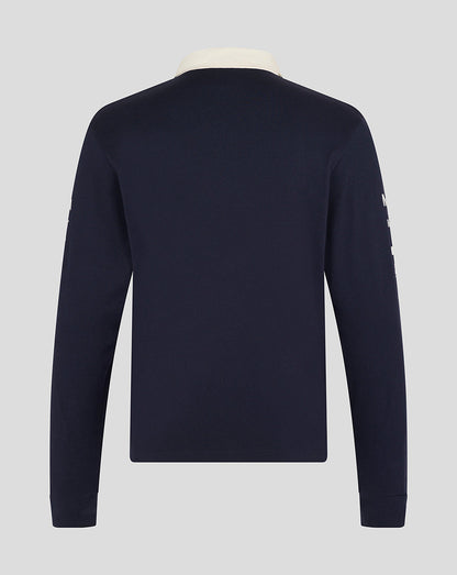 Oracle Red Bull Racing Unisex Heritage Long Sleeve Team Polo Shirt - Night Sky