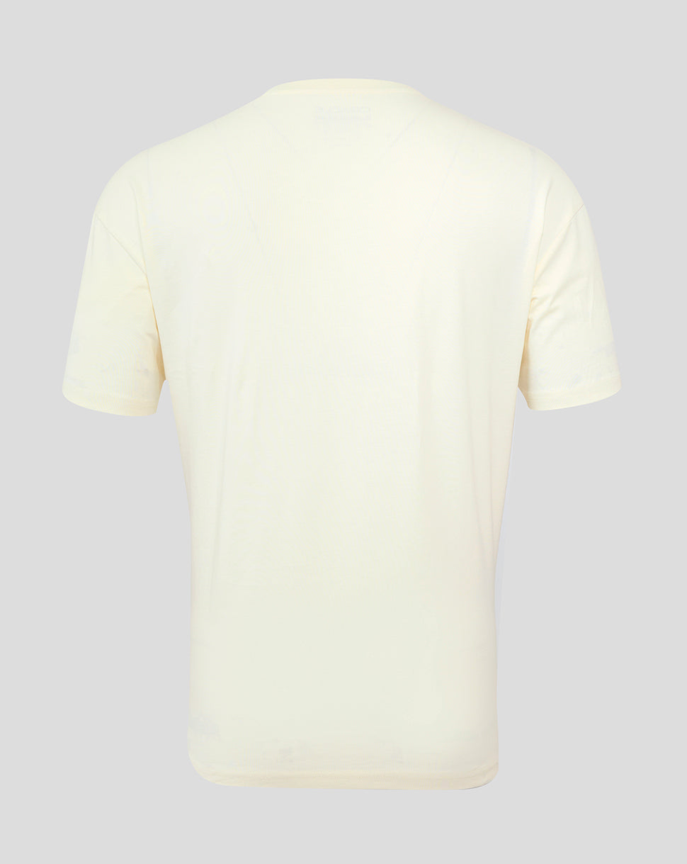 Oracle Red Bull Racing Unisex Heritage Script T-Shirt - Egret