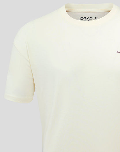 Oracle Red Bull Racing Unisex Heritage Script T-Shirt - Egret