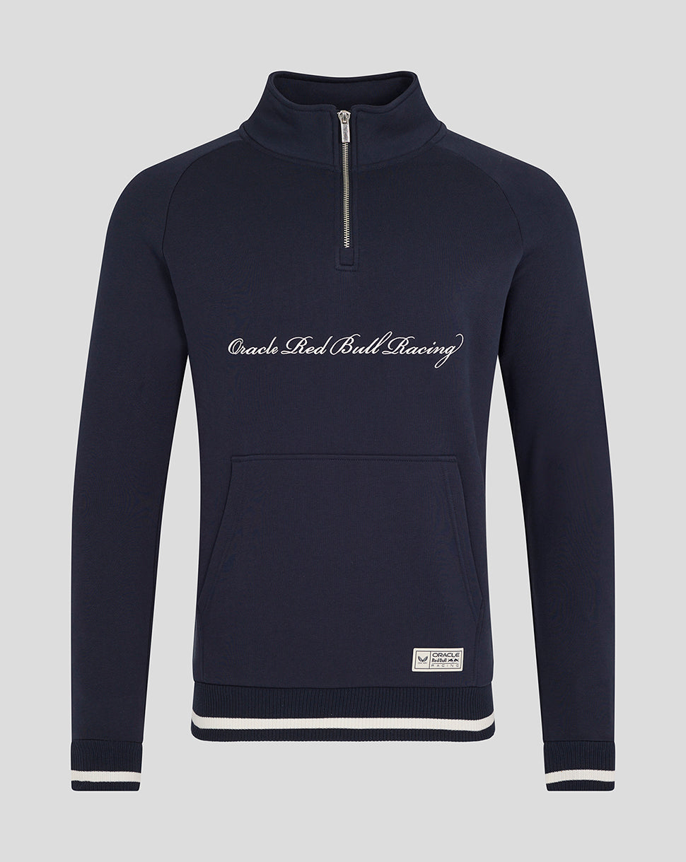 Oracle Red Bull Racing Unisex Script Quarter Zip - Night Sky