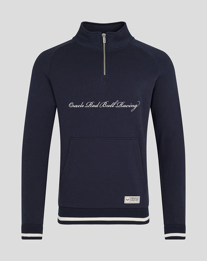 Oracle Red Bull Racing Unisex Script Quarter Zip - Night Sky