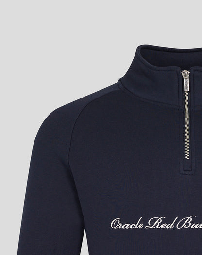 Oracle Red Bull Racing Unisex Script Quarter Zip - Night Sky