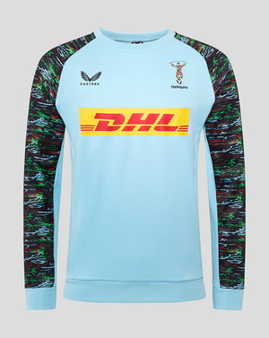Harlequins Men's 25/26 Training Sweatshirt - Sky Blue
