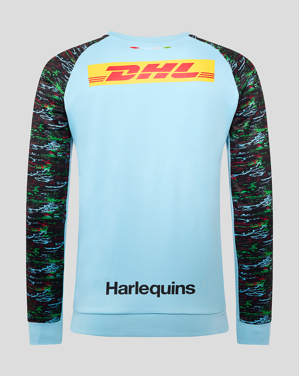 Harlequins Men's 25/26 Training Sweatshirt - Sky Blue