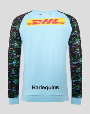 Harlequins Men's 25/26 Training Sweatshirt - Sky Blue