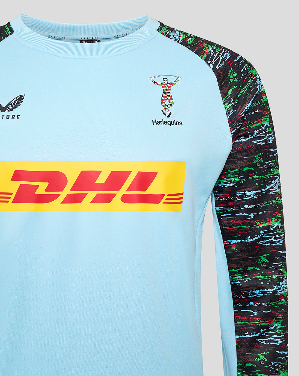 Harlequins Men's 25/26 Training Sweatshirt - Sky Blue
