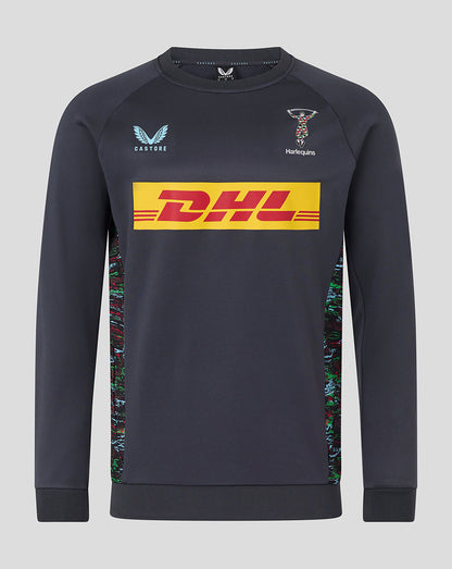 Harlequins Men's 25/26 Training Sweatshirt - Ebony