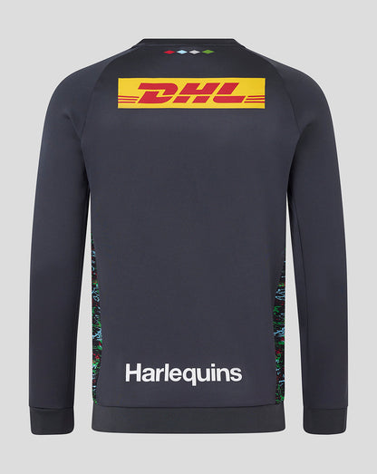 Harlequins Men's 25/26 Training Sweatshirt - Ebony